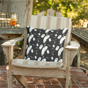 Vintager Retrostil Skull Happy Halloween Kissen