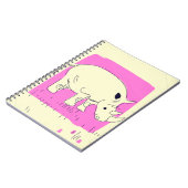 Vintager Rhino Cartoon Notizblock (Linke Seite)
