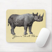 Vintager Rhino Mousepad (Mit Mouse)