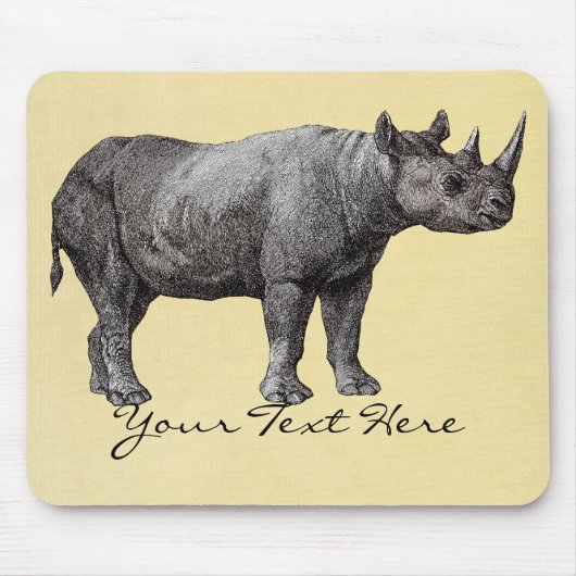 Vintager Rhino Mousepad (Vorne)