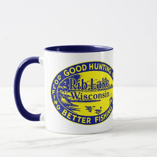 Vintager Rib Lake Wisconsin Tasse (Links)