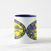 Vintager Rib Lake Wisconsin Tasse (Zentrum)