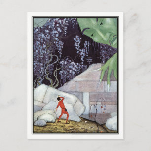 Vintager Riese von Virginia Frances Sterrett Postkarte