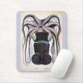 Vintager Riesenoktopus oder Tintenfisch, Meerestie Mousepad (Mit Mouse)