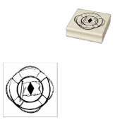 Vintager Ring Gummi Briefmarke Gummistempel (Stempel)