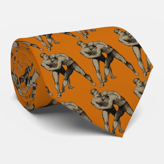 VINTAGER RINGKÄMPFER KRAWATTE (Gerollt)