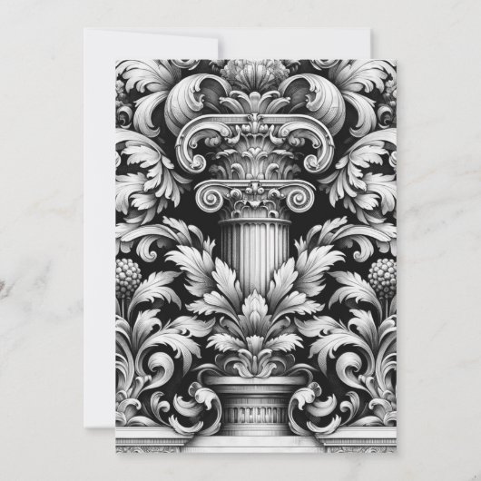 Vintager Ritter & schöne Maidenhochzeit Einladung (Rückseite)