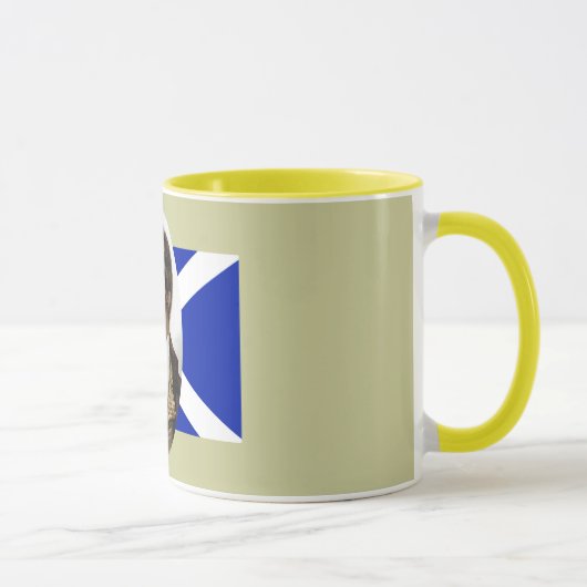 Vintager Robert brennt Porträt Saltire Tasse (Rechts)