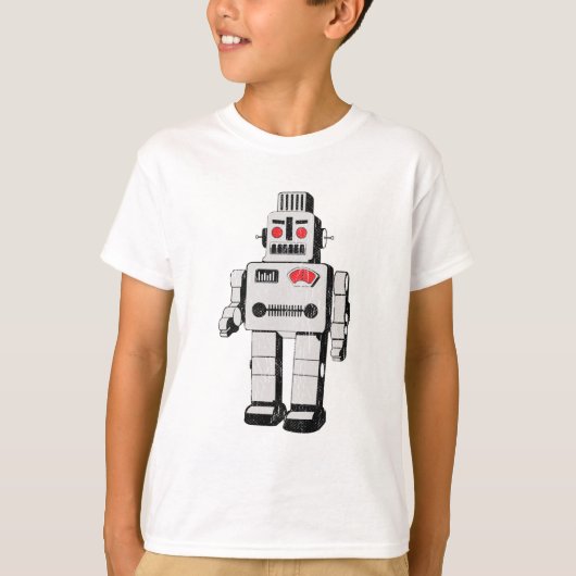 Vintager Roboter T-Shirt (Vorderseite)