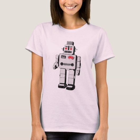 Vintager Roboter T-Shirt (Vorderseite)