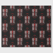 Vintager Rock and Roll Geschenkpapier (Flach)