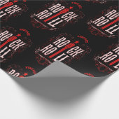 Vintager Rock and Roll Geschenkpapier (Ecke)