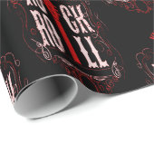 Vintager Rock and Roll Geschenkpapier (Rolleneckpunkt)