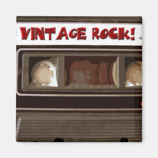 Vintager Rock Magnet (Vorne)