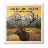 Vintager Rocky Mountain Nationalpark Fliese (Vorderseite)