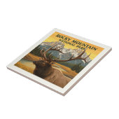 Vintager Rocky Mountain Nationalpark Fliese (Seite)