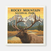 Vintager Rocky Mountain Nationalpark Magnet (Vorne)