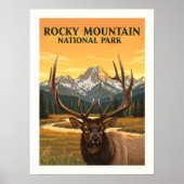 Vintager Rocky Mountain Nationalpark Poster (Vorne)