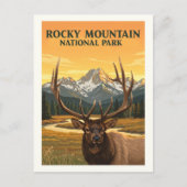 Vintager Rocky Mountain Nationalpark Postkarte (Vorderseite)