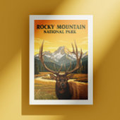 Vintager Rocky Mountain Nationalpark Postkarte