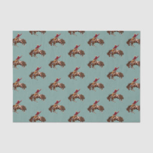Vintager Rodeo-Bronco-Bub Seidenpapier