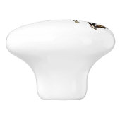 Vintager Rodeo-Reiter-Rumpf Keramikknauf (Seitenansicht)