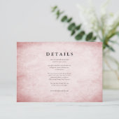 Vintager Rokoko-Bibliothek Buch Romantisches Mauve Begleitkarte (Stehend Vorderseite)