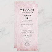 Vintager Rokoko-Bibliothek Buch Romantisches Mauve Programm (Vorne/Hinten)