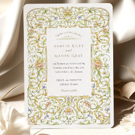 Vintager Rokoko Einladung