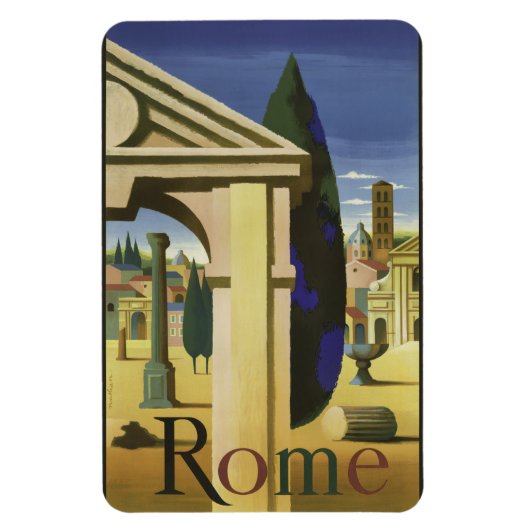 Vintager Roma-Italien-Magnet Magnet (Vertikal)