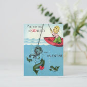 Vintager romantischer Meerjungfrautag Postkarte (Stehend Vorderseite)