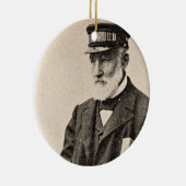 Vintager romantischer Postbote Keramik Ornament (Rechts)