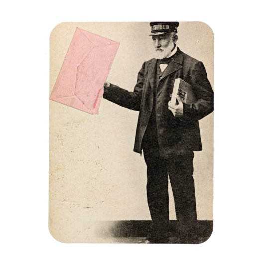 Vintager romantischer Postbote Magnet (Vertikal)