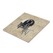 Vintager Romany-Sinti und Romalastwagen Fliese (Seite)