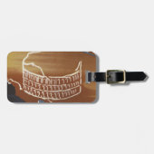 Vintager römischer Kolosseum Rom Gepäckanhänger (Vorderseite horizontal)