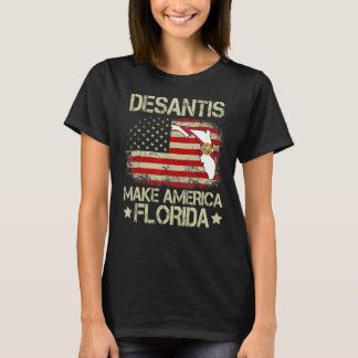 Vintager Ron DeSantis 2024: America Florida Ame T-Shirt