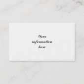 Vintager rosa Hydrangea-französisches Visitenkarte (Rückseite)