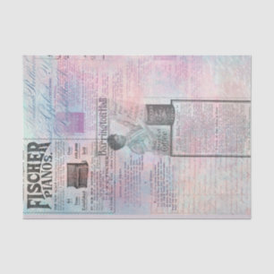 Vintager rosa Katalog Seidenpapier