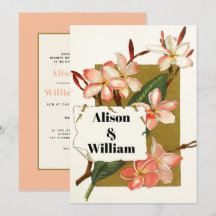 Vintager Rosa Korallenölander Blumenfrühlingshochz