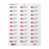 Vintager rosa LKW Weihnachtsbaum froh (Vorne)