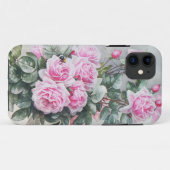Vintager rosa Rosen-Blumenstrauß Case-Mate iPhone Hülle (Rückseite (Horizontal))