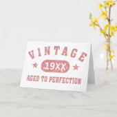 Vintager rosa Text bis zur perfekten Grußkarte Karte (Gelbe Blume)