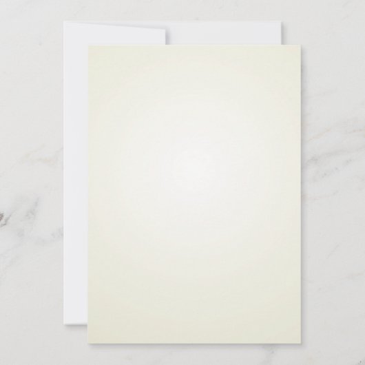 Vintager Rosa und Gelbblütenherz Abschluss Einladung (Rückseite)