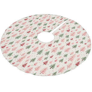 Vintager Rosa Weihnachtsbaum Polyester Weihnachtsbaumdecke