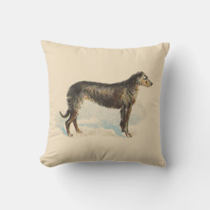 Vintager, rosafarbener Lurcher Elegant Weich rosa Kissen
