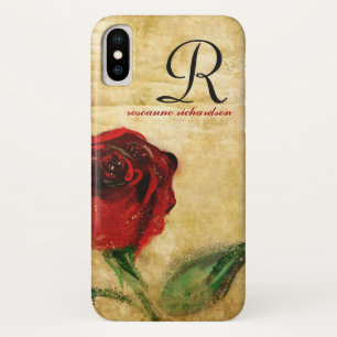 Vintager Rosen-Monogramm iPhone X Fall Case-Mate iPhone Hülle