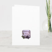 Vintager Rosen-Polterabend Einladung (Rückseite)