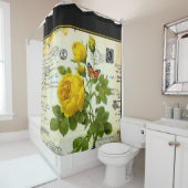 Vintager Rosenduschvorhang Duschvorhang (Beispiel)