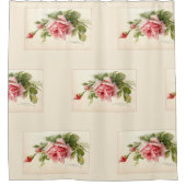 Vintager Rosenhaufen Duschvorhang (Vorderseite)