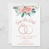 Vintager Rosenring Save the Date (Vorderseite)